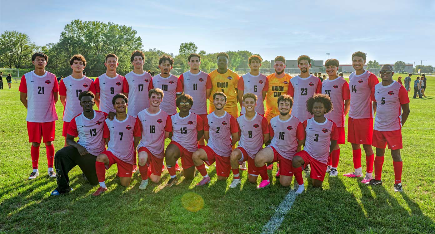 Photo of the 2026 men's soccer team